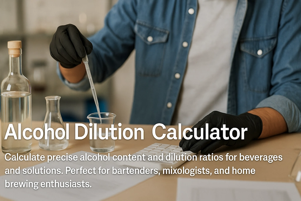 Alcohol Dilution Calculator